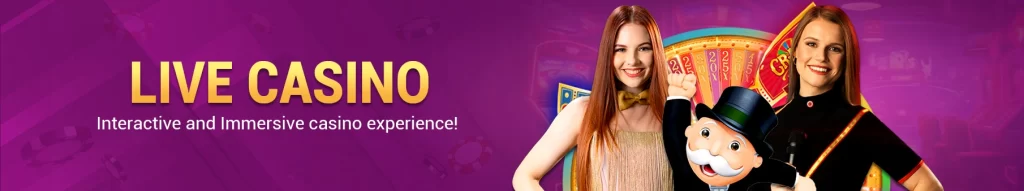 gg77 website image 53 showing live casino banner